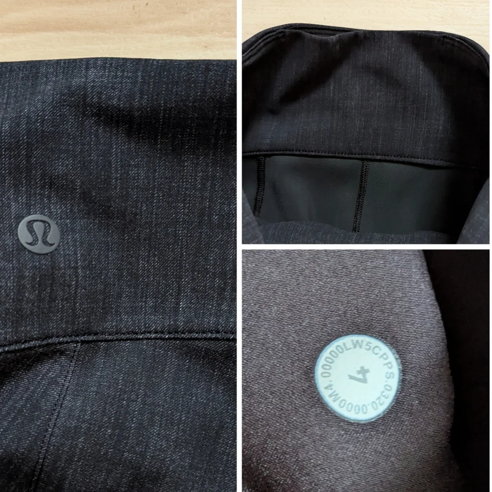 NEW Lululemon Here To There High-Rise Ankle 7/8 Pant Crosshatch Texture Black